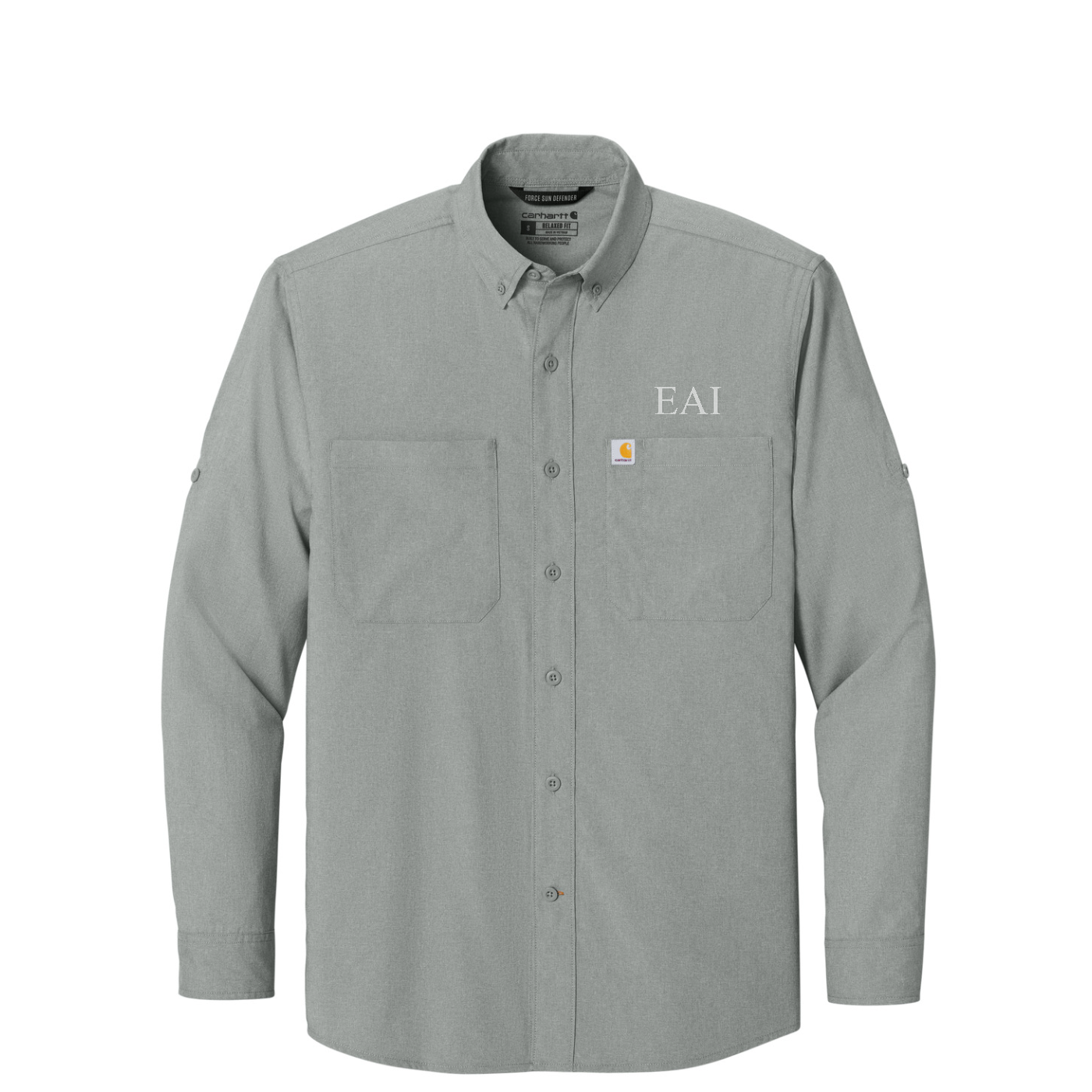 Carhartt Force Sun Defender Long Sleeve Shirt — Steel