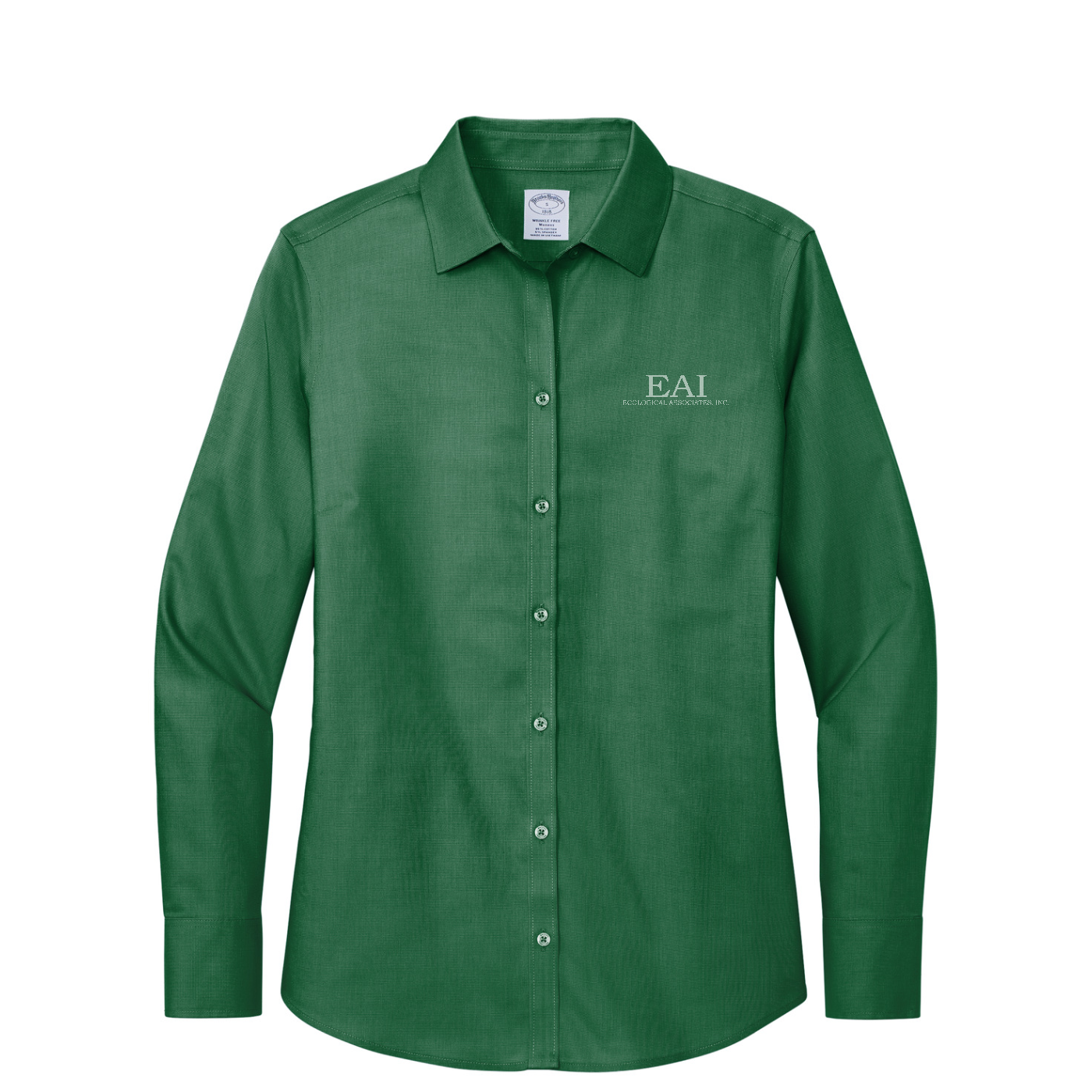 Brooks Brothers Women's Wrinkle-Free Stretch Nailhead Shirt — Club Green