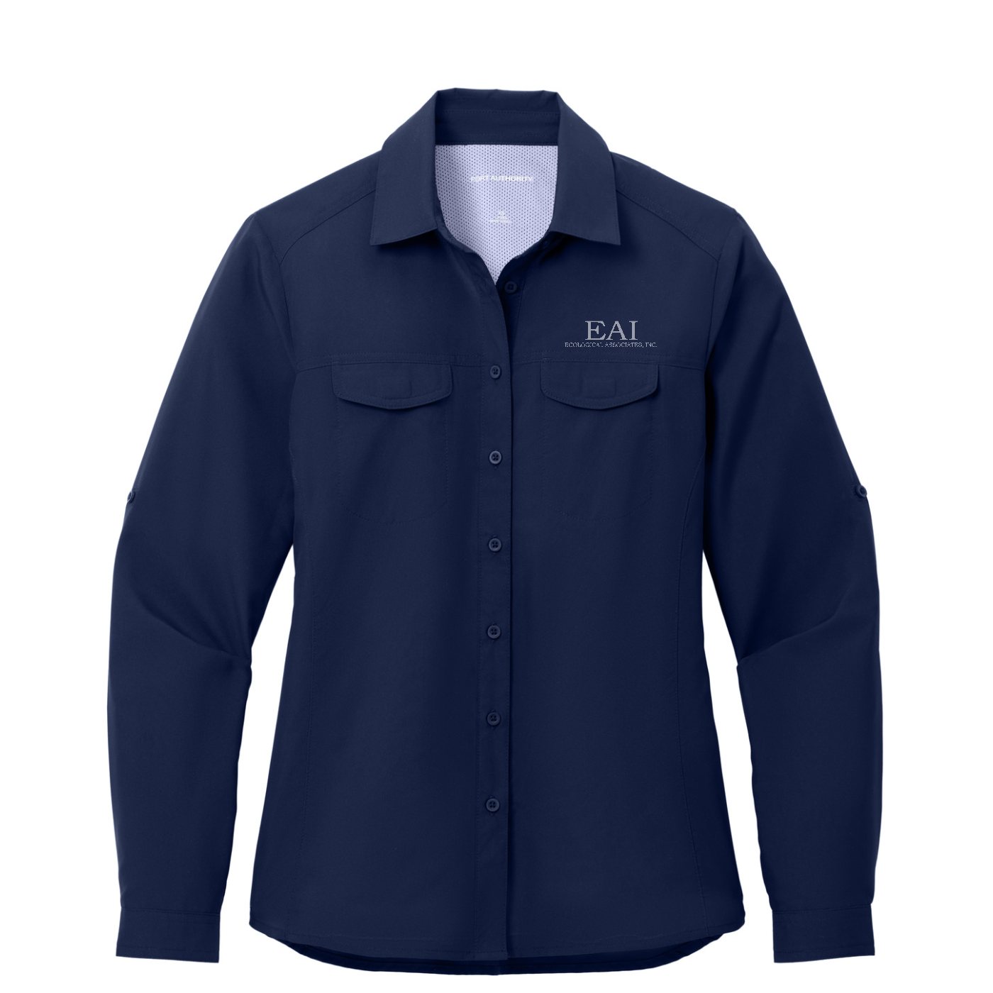 Port Authority Women's Long Sleeve UV Daybreak Shirt — True Navy