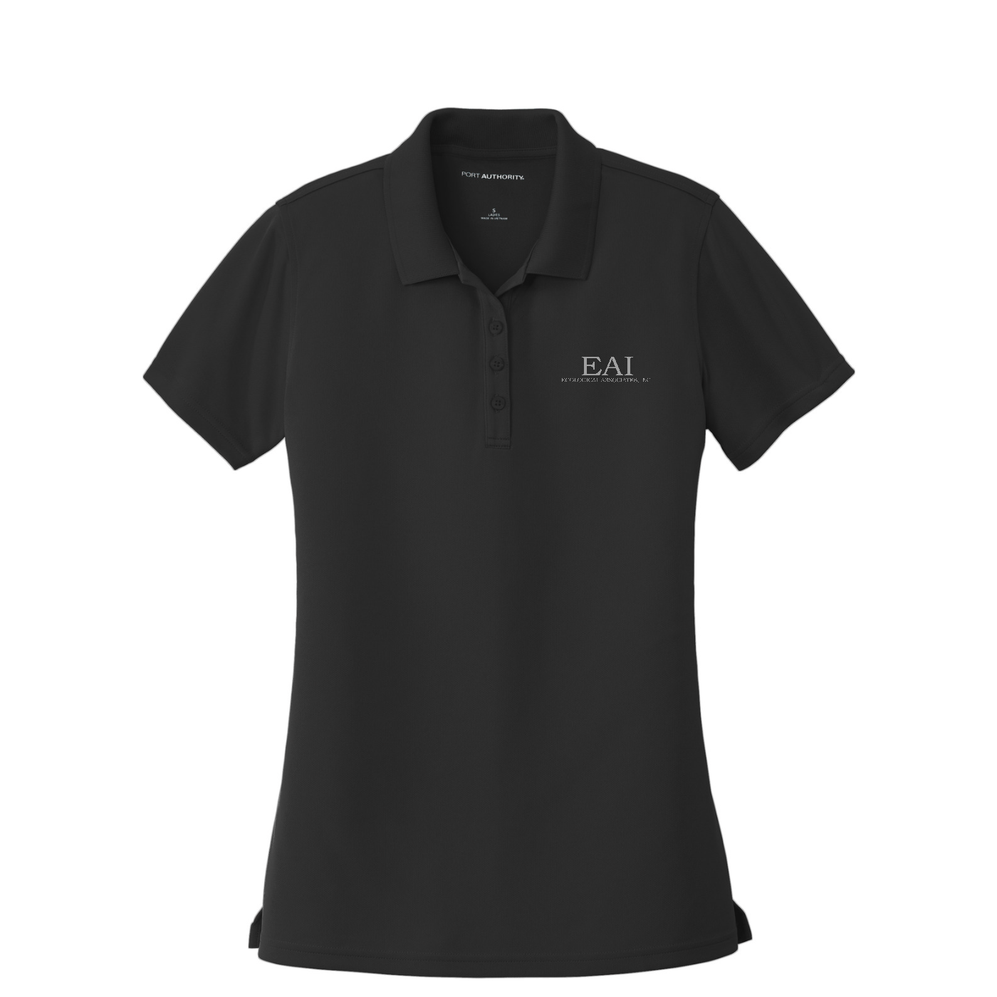 Port Authority Women's Dry Zone UV Micro-Mesh Polo — Deep Black