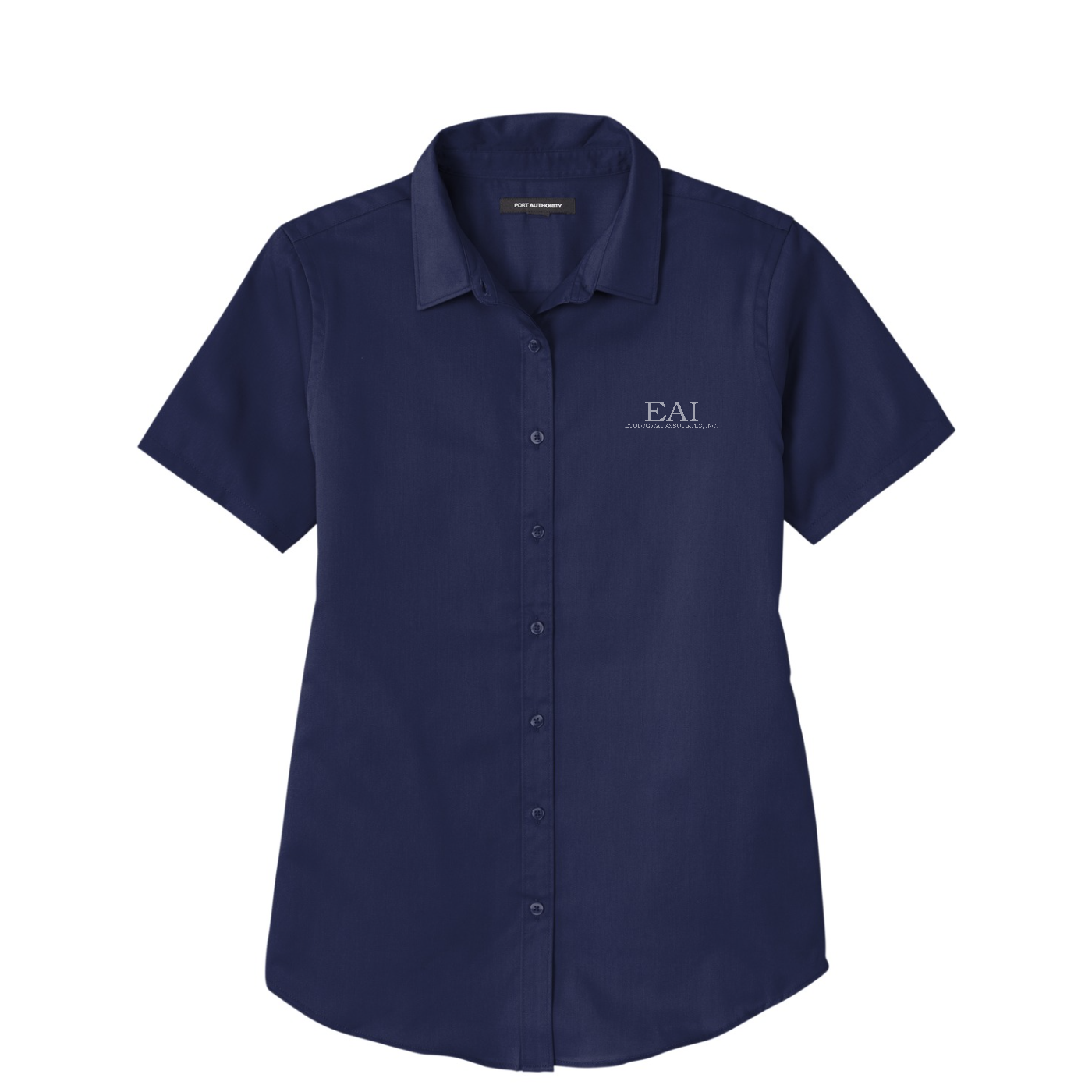 Port Authority Women's Short Sleeve SuperPro ReactTwill Shirt — True Navy