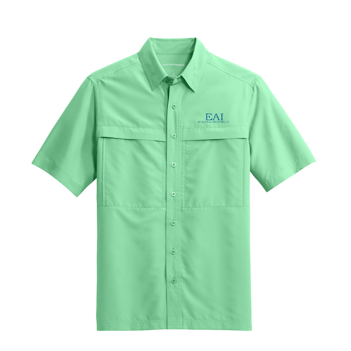 Port Authority Short Sleeve UV Daybreak Shirt — Bright Seafoam