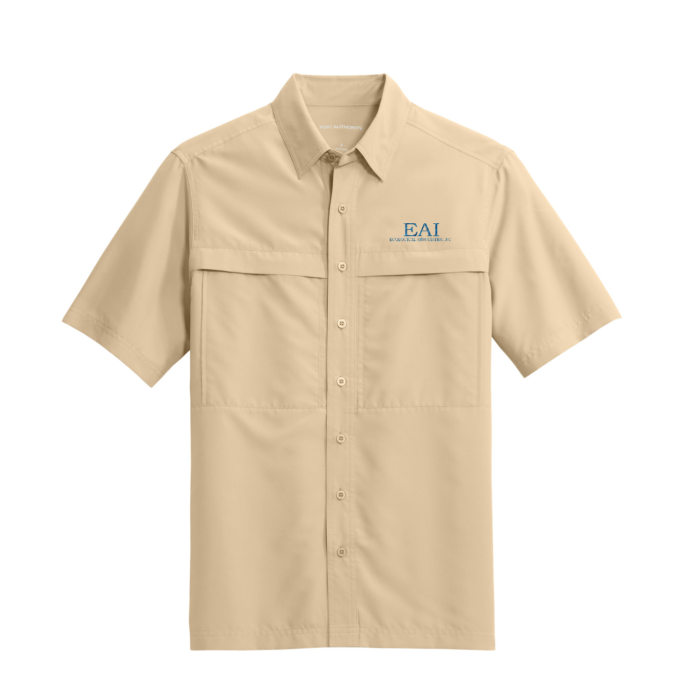 Port Authority Short Sleeve UV Daybreak Shirt — Oat