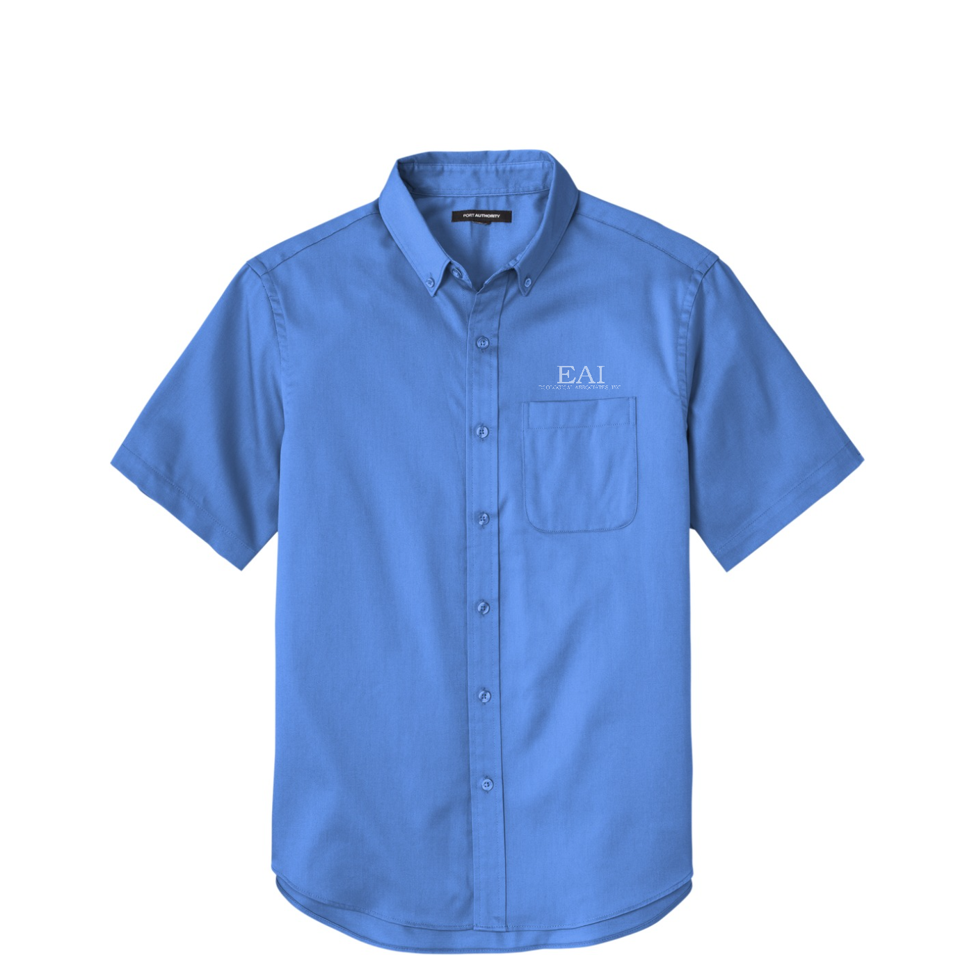 Port Authority Short Sleeve SuperPro React Twill Shirt — Ultramarine Blue