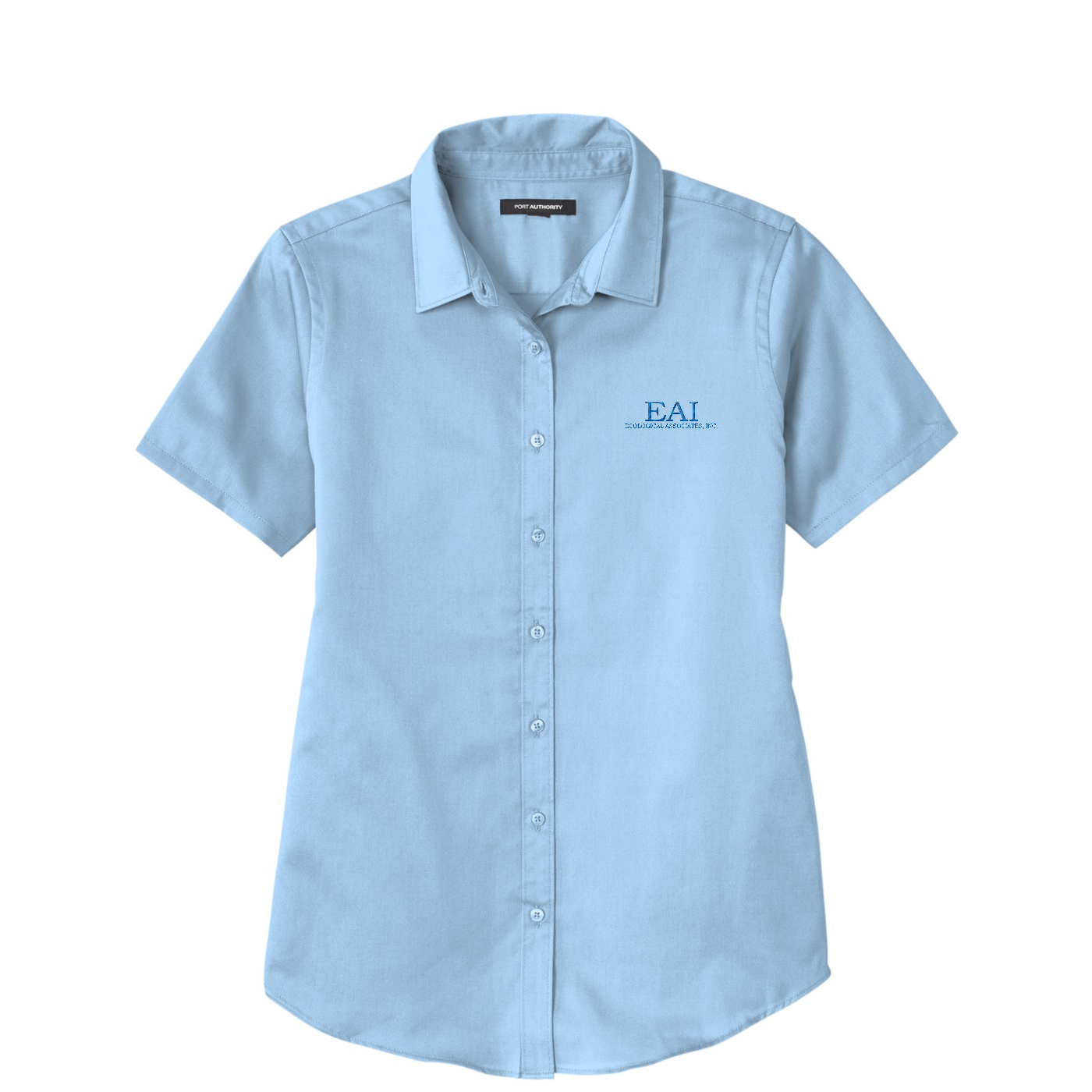 Port Authority Women's Short Sleeve SuperPro ReactTwill Shirt — Cloud Blue
