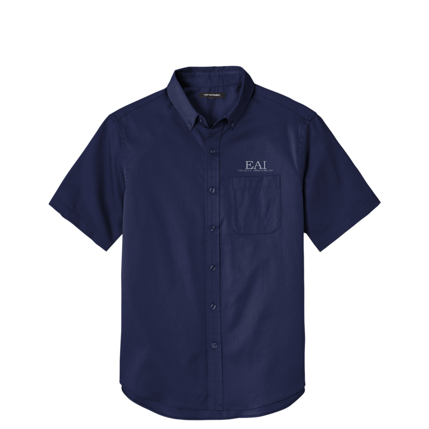Port Authority Short Sleeve SuperPro React Twill Shirt — True Navy