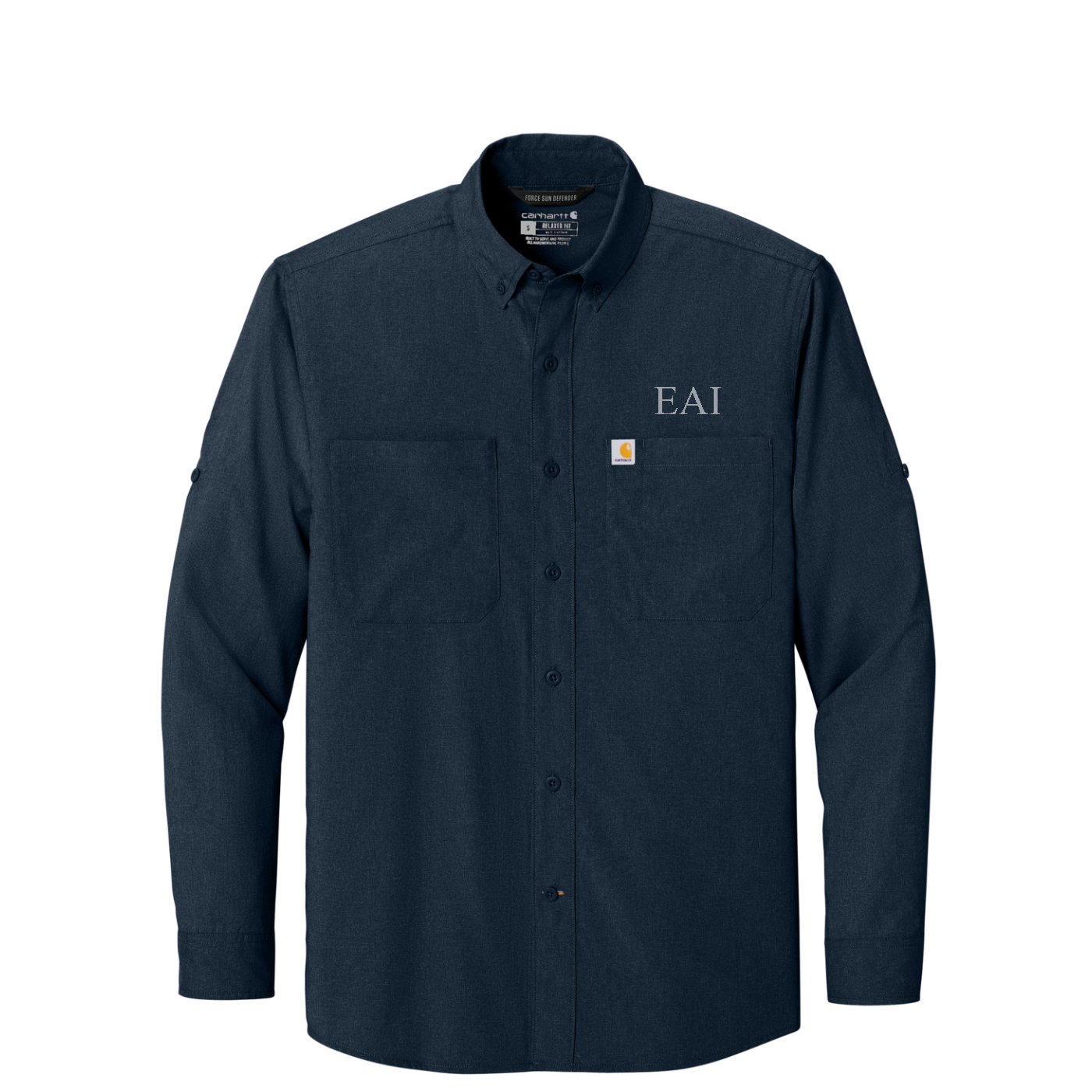 Carhartt Force Sun Defender Long Sleeve Shirt — Navy