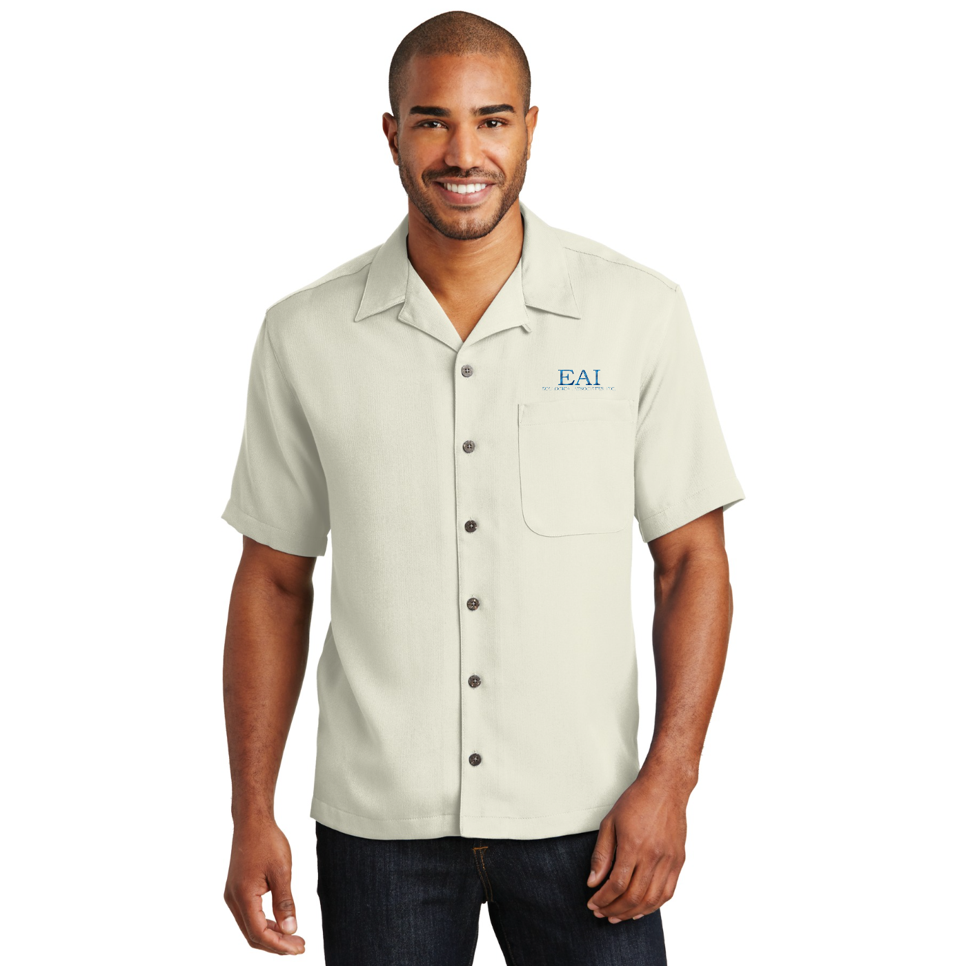 Port Authority Easy Care Camp Shirt — model