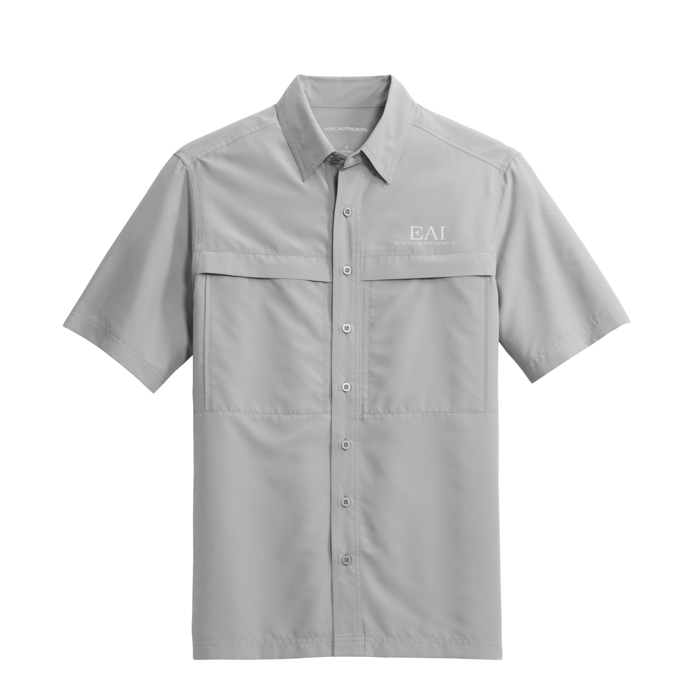 Port Authority Short Sleeve UV Daybreak Shirt — Gusty Grey