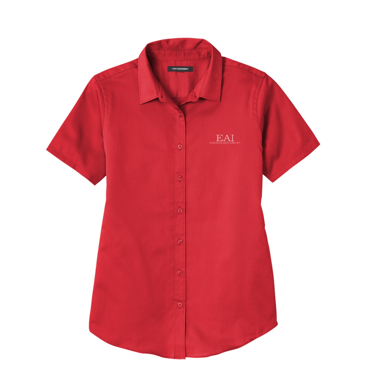 Port Authority Women's Short Sleeve SuperPro ReactTwill Shirt — Rich Red