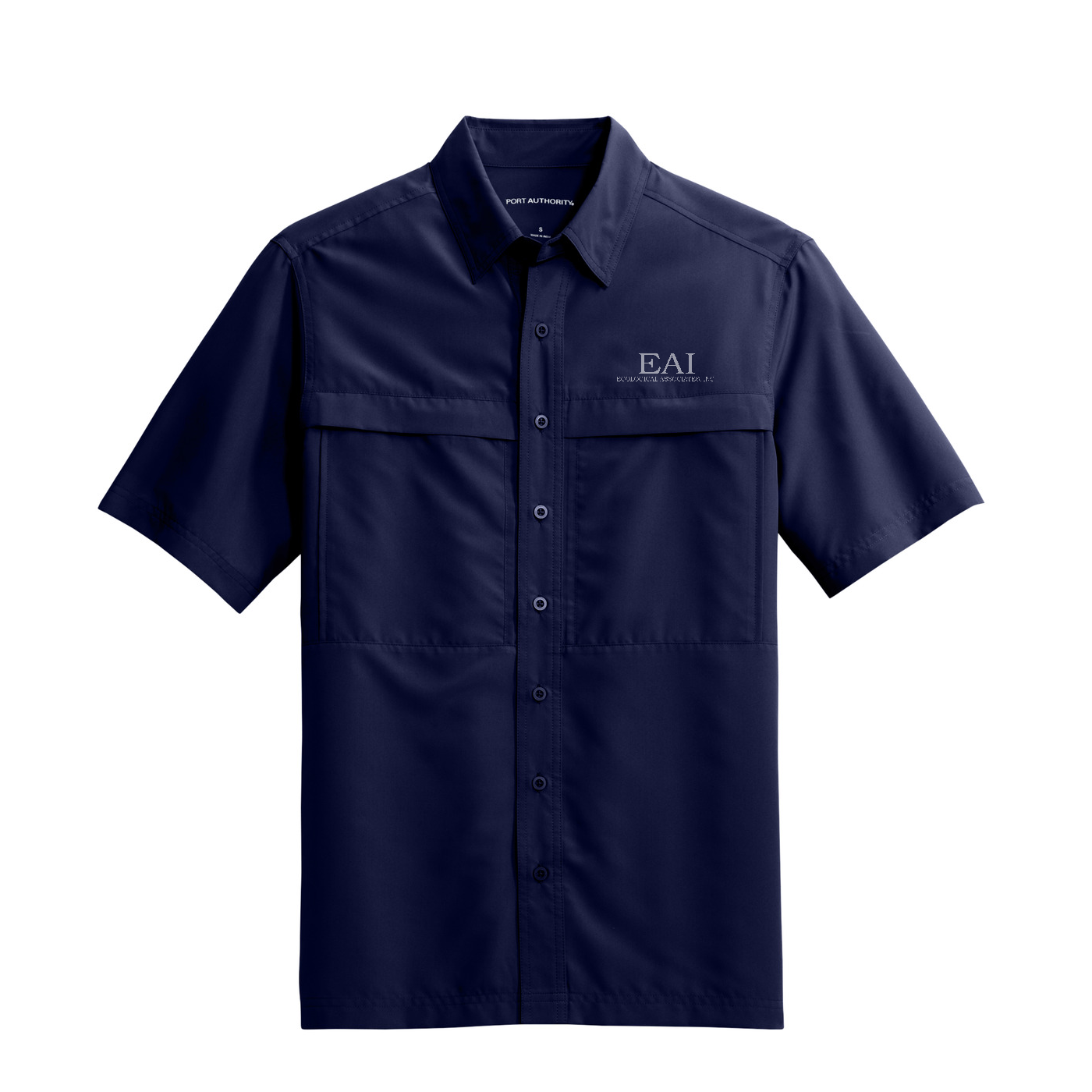 Port Authority Short Sleeve UV Daybreak Shirt — True Navy