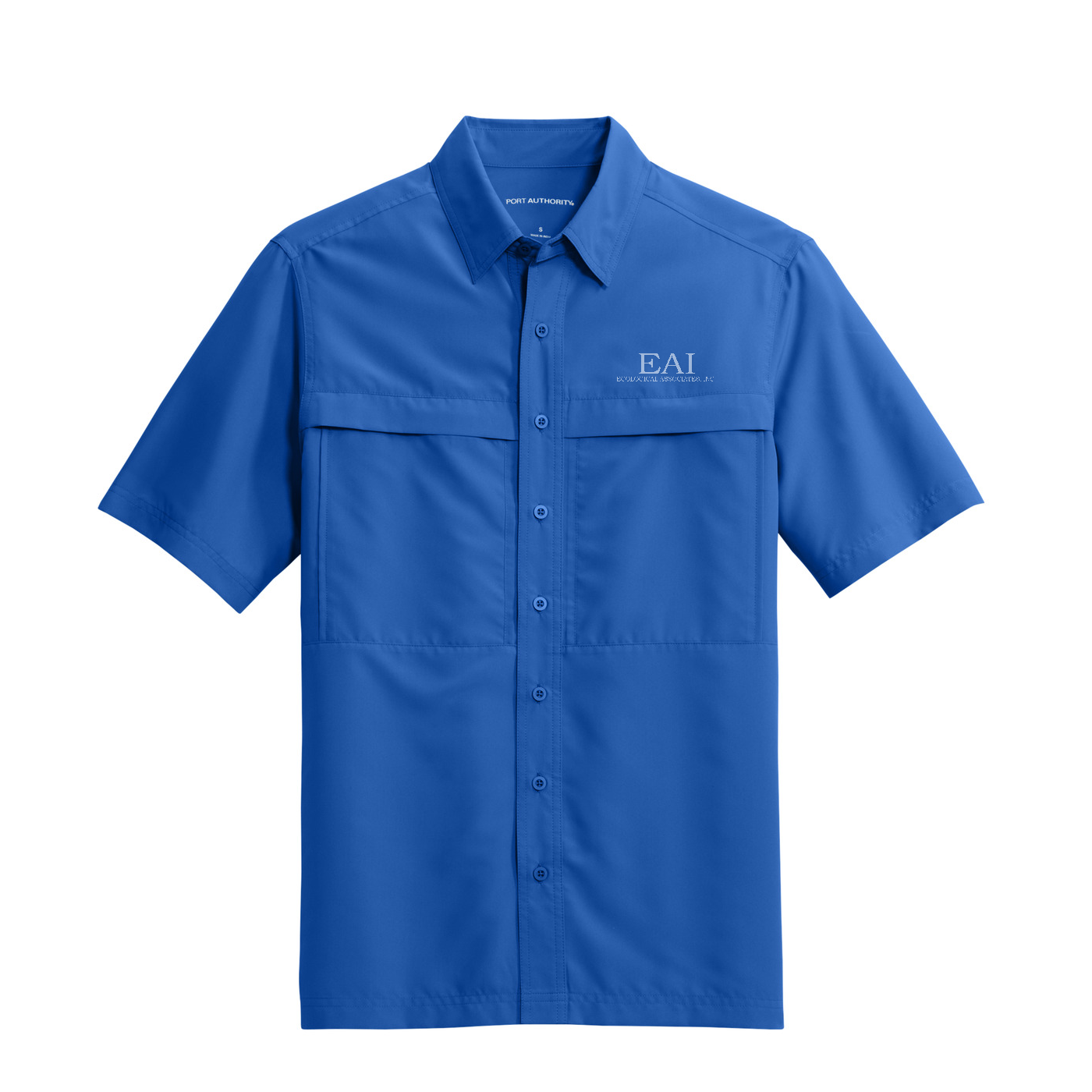 Port Authority Short Sleeve UV Daybreak Shirt — True Royal