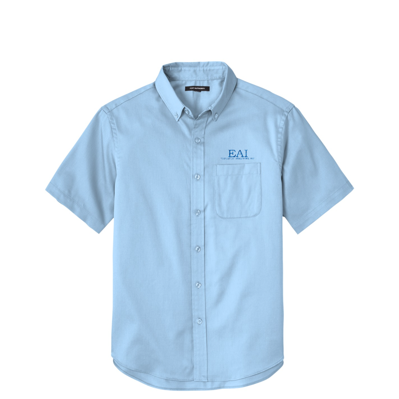 Port Authority Short Sleeve SuperPro React Twill Shirt — Cloud Blue