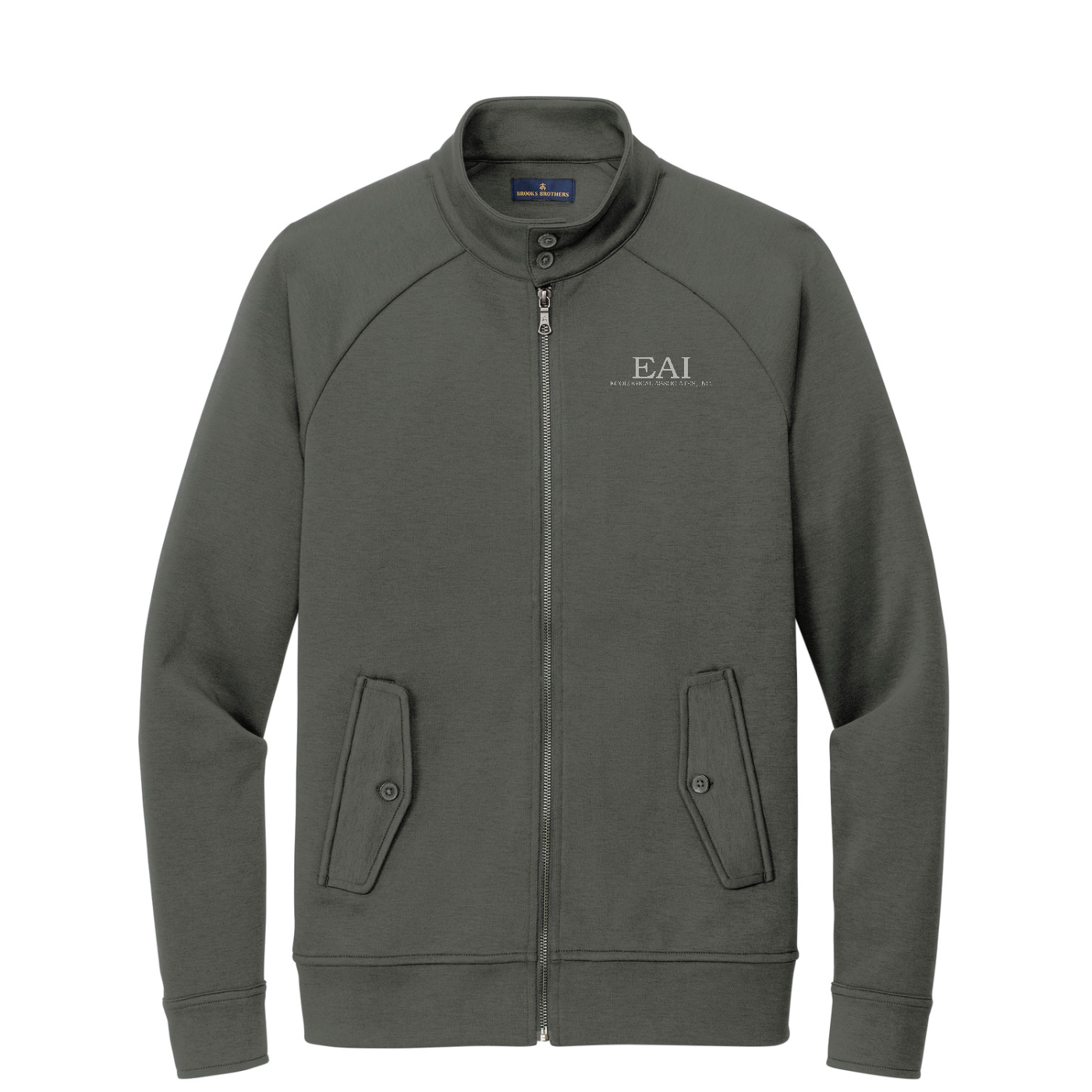Brooks Brothers Double-Knit Full-Zip — Windsor Grey