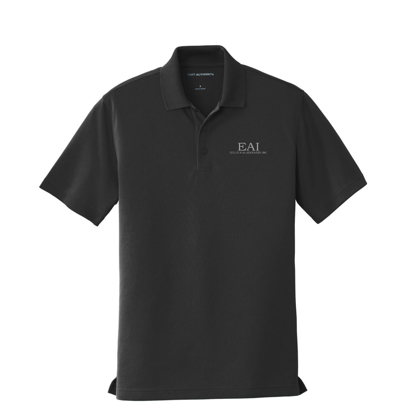 Port Authority Dry Zone UV Micro-Mesh Polo — Deep Black