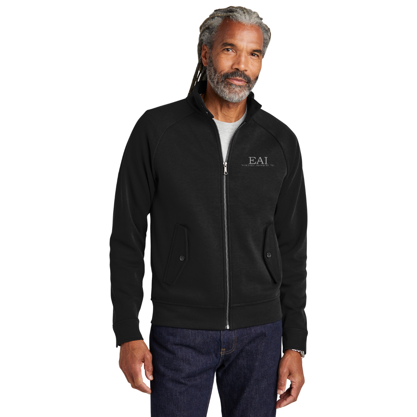 Brooks Brothers Double-Knit Full-Zip — model